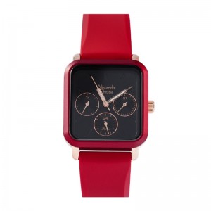 Alexandre Christie AC 2A24 Rosegold Red Rubber BFRRGBARE